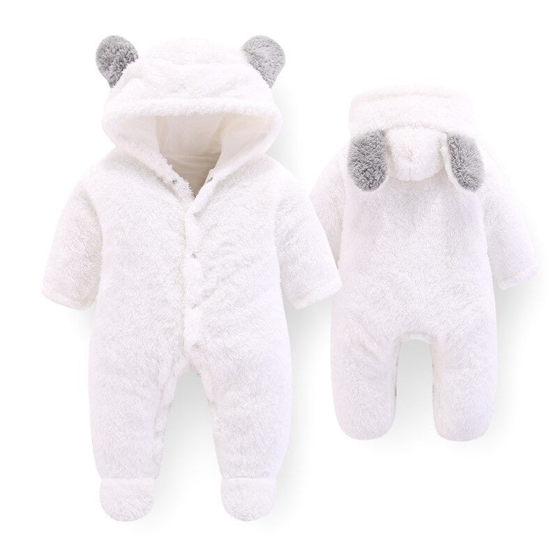 Thick Hooded Romper For Newborn Baby-Children Cloth Shop
