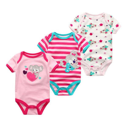 3Pcs Infant Cartoon Clothing Baby Bodysuits-Children Cloth Shop