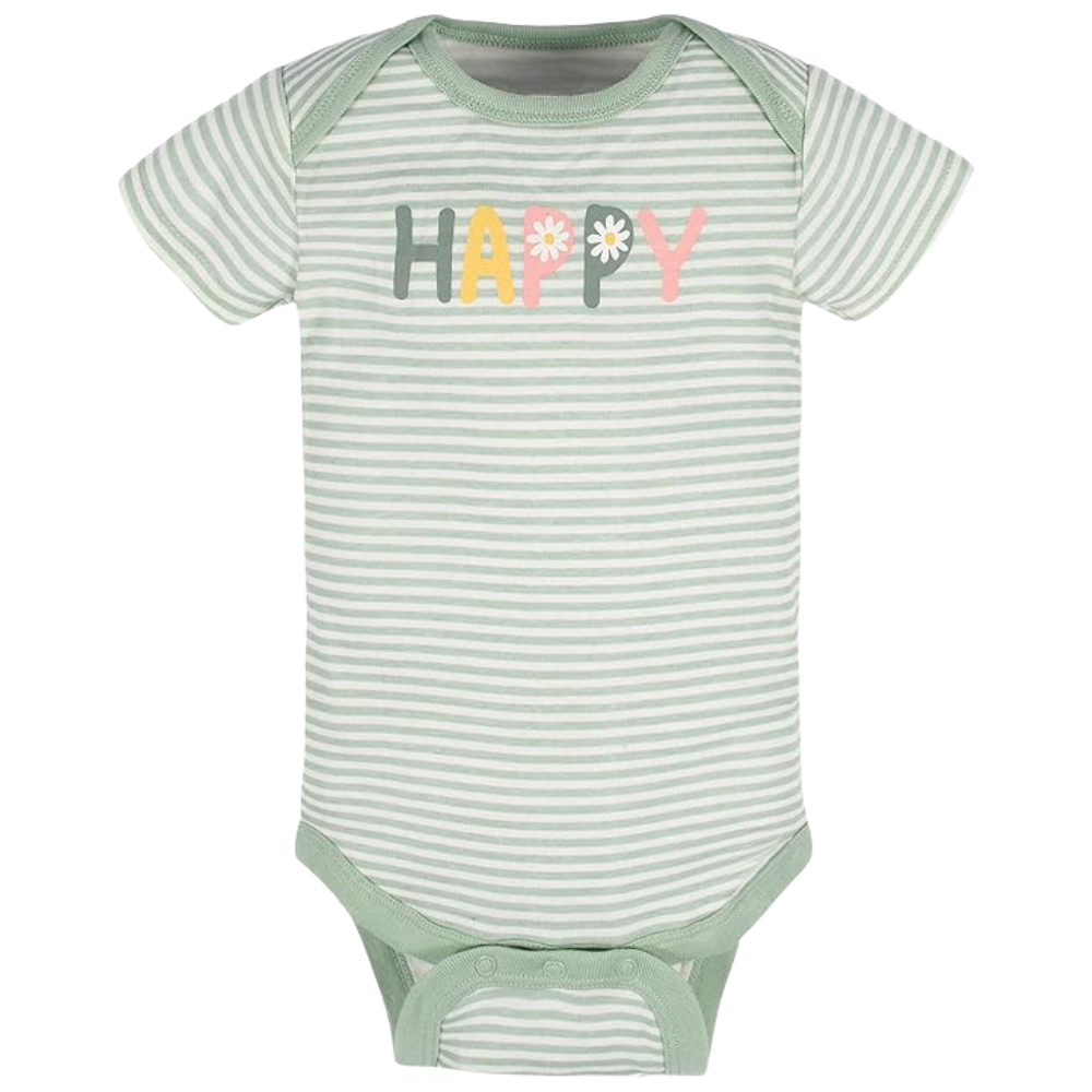 Pack of 8 Baby Girl Short Sleeve Onesies Bodysuits