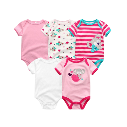 5Pcs Newborn Baby Bodysuit-Children Cloth Shop
