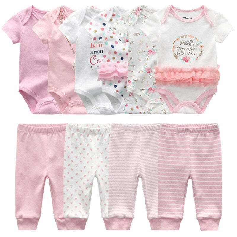 Infant Baby Boy And Girl Bodysuits Pajama Outfit Sets-Children Cloth Shop