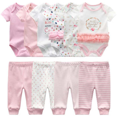 Infant Baby Boy And Girl Bodysuits Pajama Outfit Sets-Children Cloth Shop
