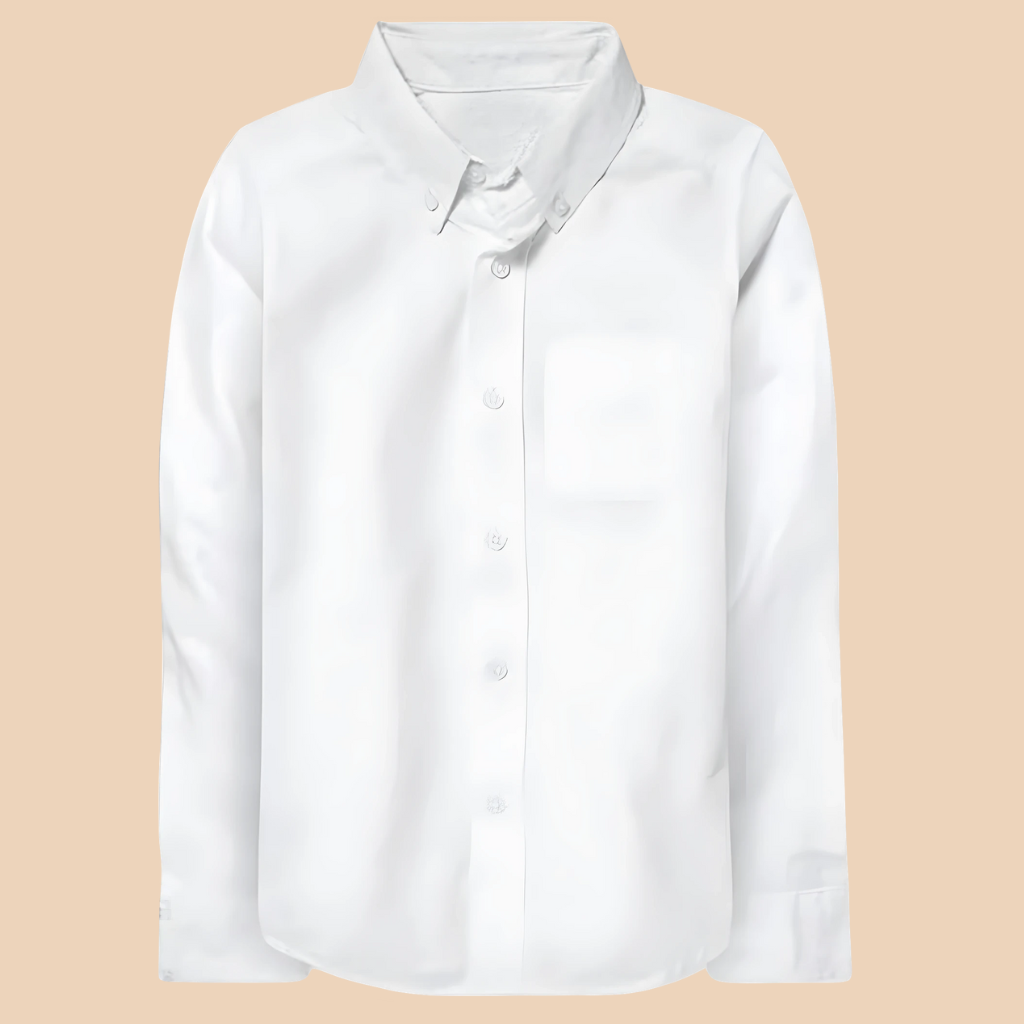 Boys Long Sleeve Oxford Button Down Shirt