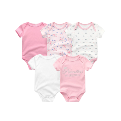 5Pcs Newborn Baby Bodysuit-Children Cloth Shop