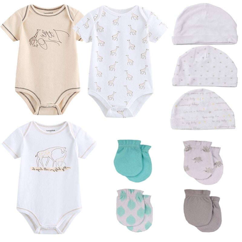 3Pcs Baby Cotton Bodysuits Set-Children Cloth Shop