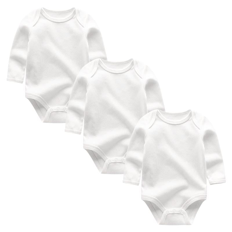 4Pcs Solid Color Long Sleeve Jumpsuit-Children Cloth Shop