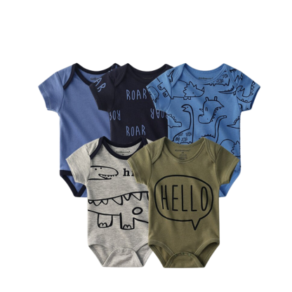 5Pcs Newborn Baby Bodysuit-Children Cloth Shop