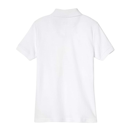 Girls Short Sleeve Picot Collar School Uniform Shirt