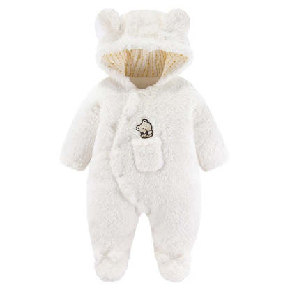 Thick Hooded Romper For Newborn Baby-Children Cloth Shop