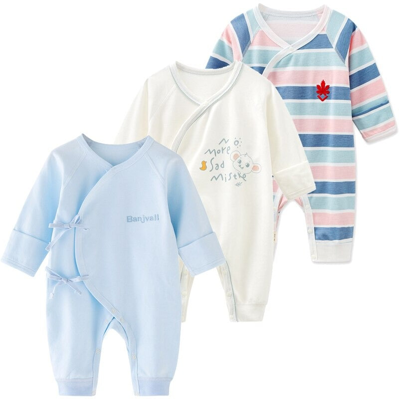 3Pcs Long Sleeve Romper Pajama Set-Children Cloth Shop