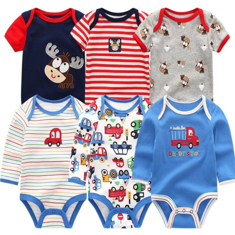 Newborn Baby Rompers Jumpsuit 6Pcs Set-Children Cloth Shop