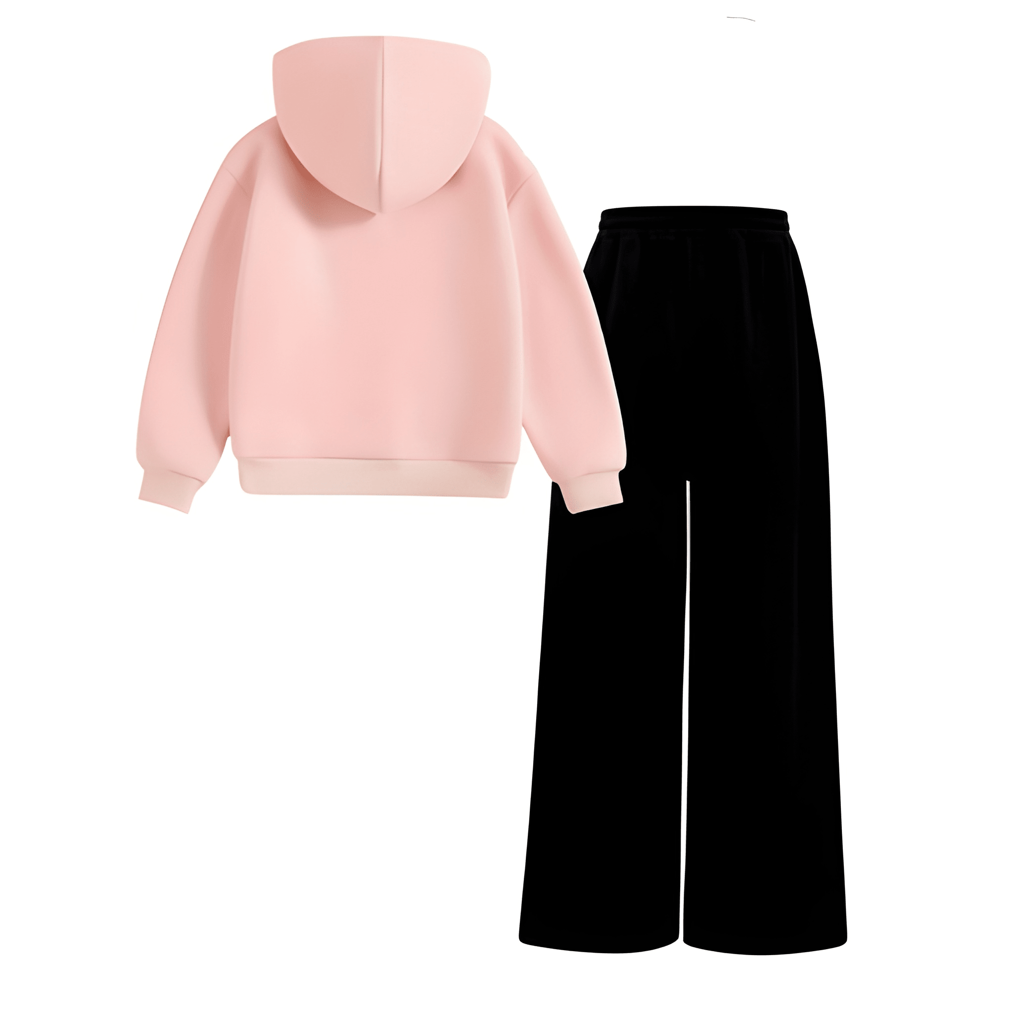 2pcs Set, Girls' Hoodie And Straight-Leg Pants