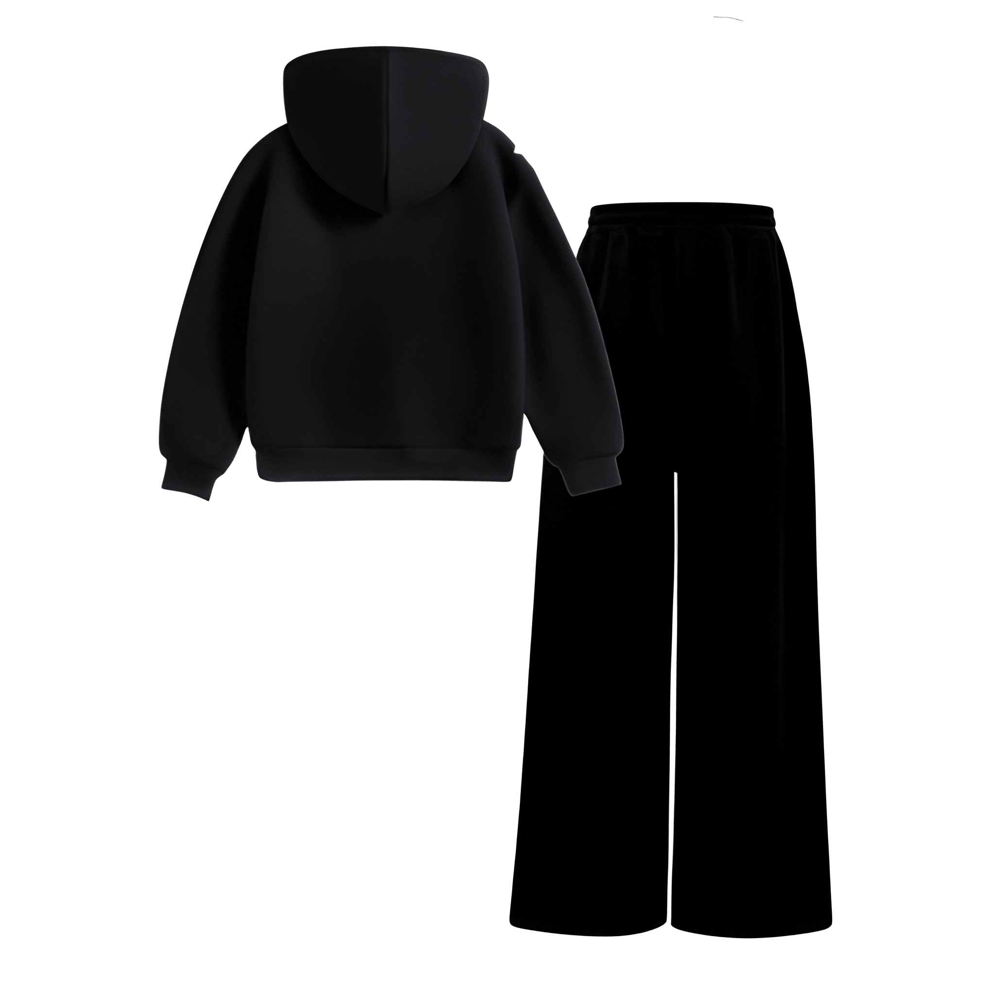 2pcs Set, Girls' Hoodie And Straight-Leg Pants