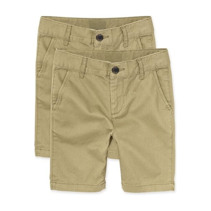 Pack Of 2 Boys Stretch Chino Shorts