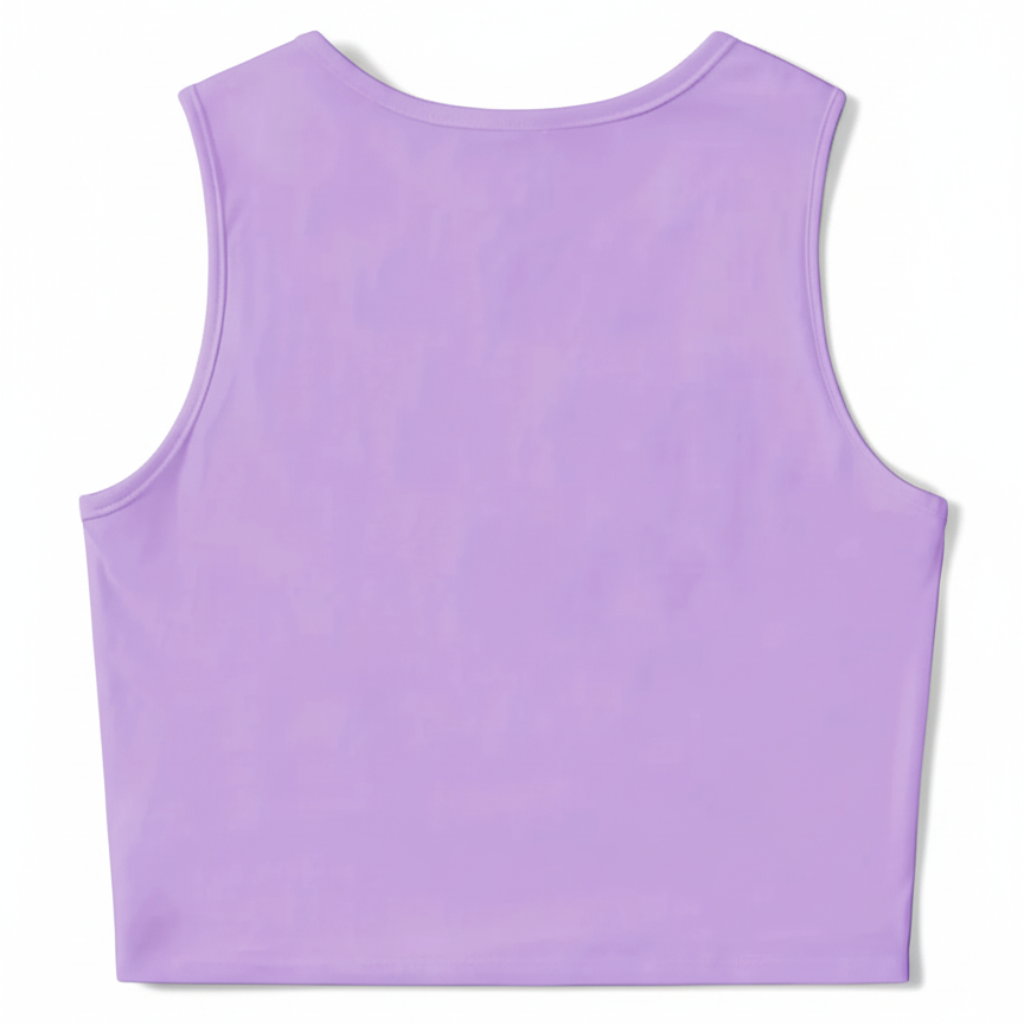 Girls Sleeveless Tank Top with Floral and Butterfly Print