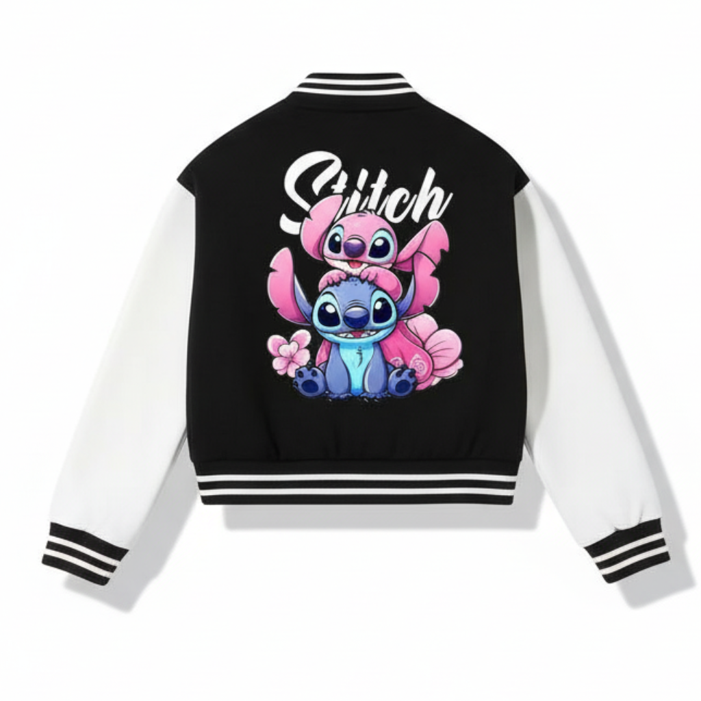 Stitch Girls Baseball Jacket