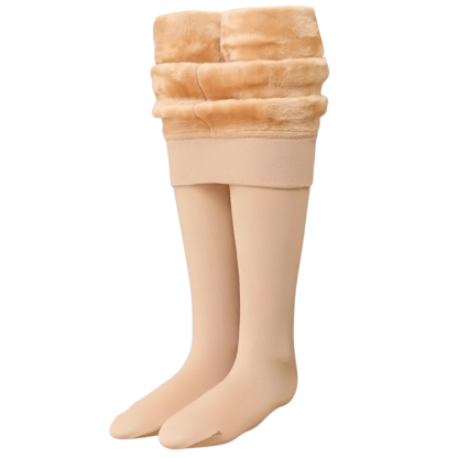 Thick Fleece Lined Tights For Girls