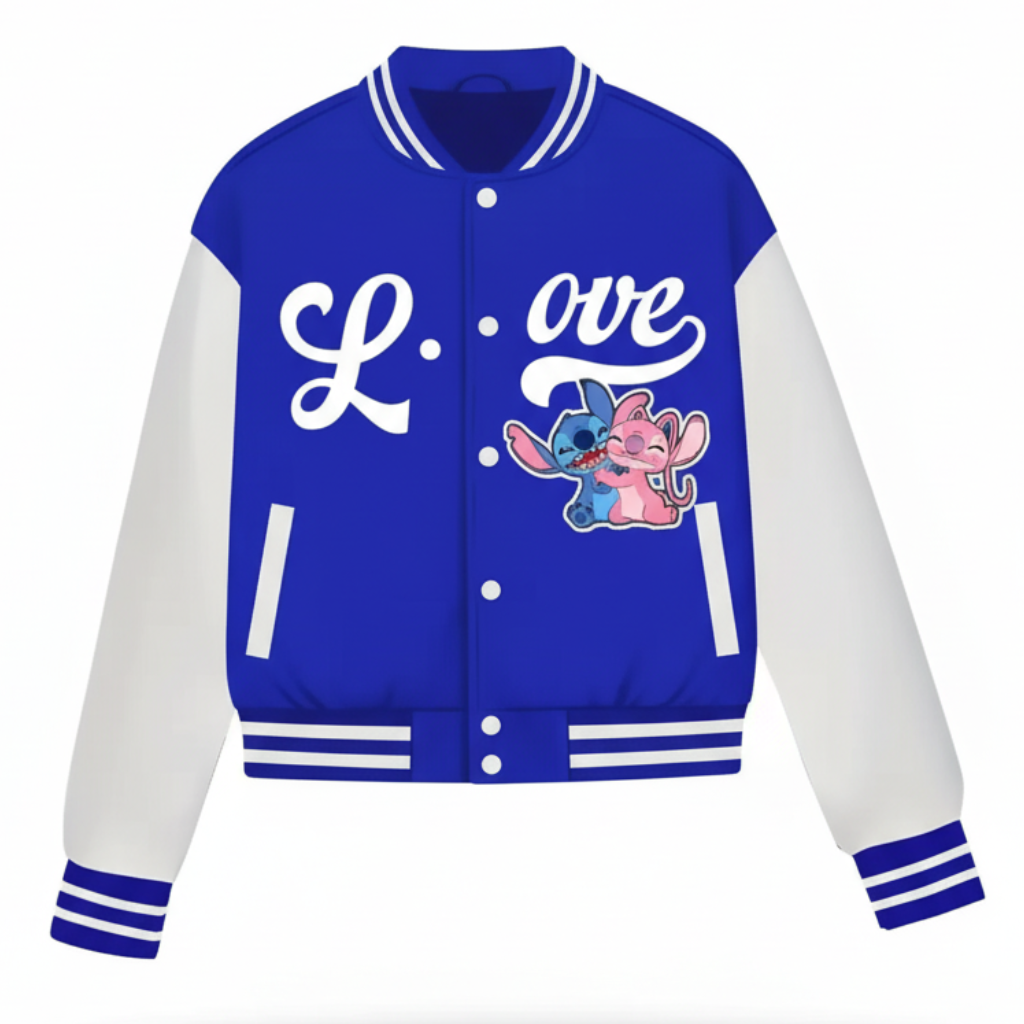 Two Tone Baseball Jacket For Girls