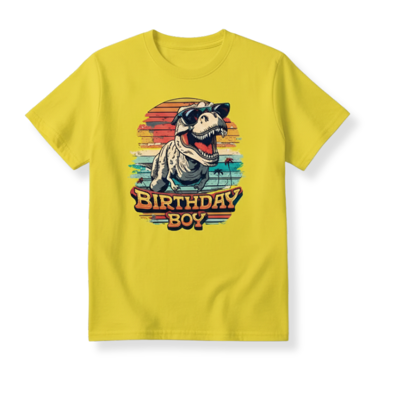 Dinosaur Printed Short Sleeve For Boys