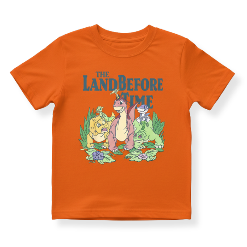 Dinosaur Cartoon Printed T Shirt For Boys