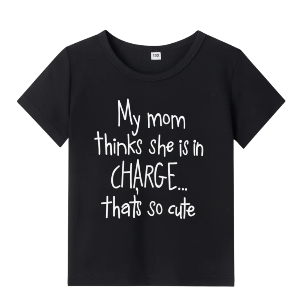Funny Quote Short Sleeve Kids Summer Shirt