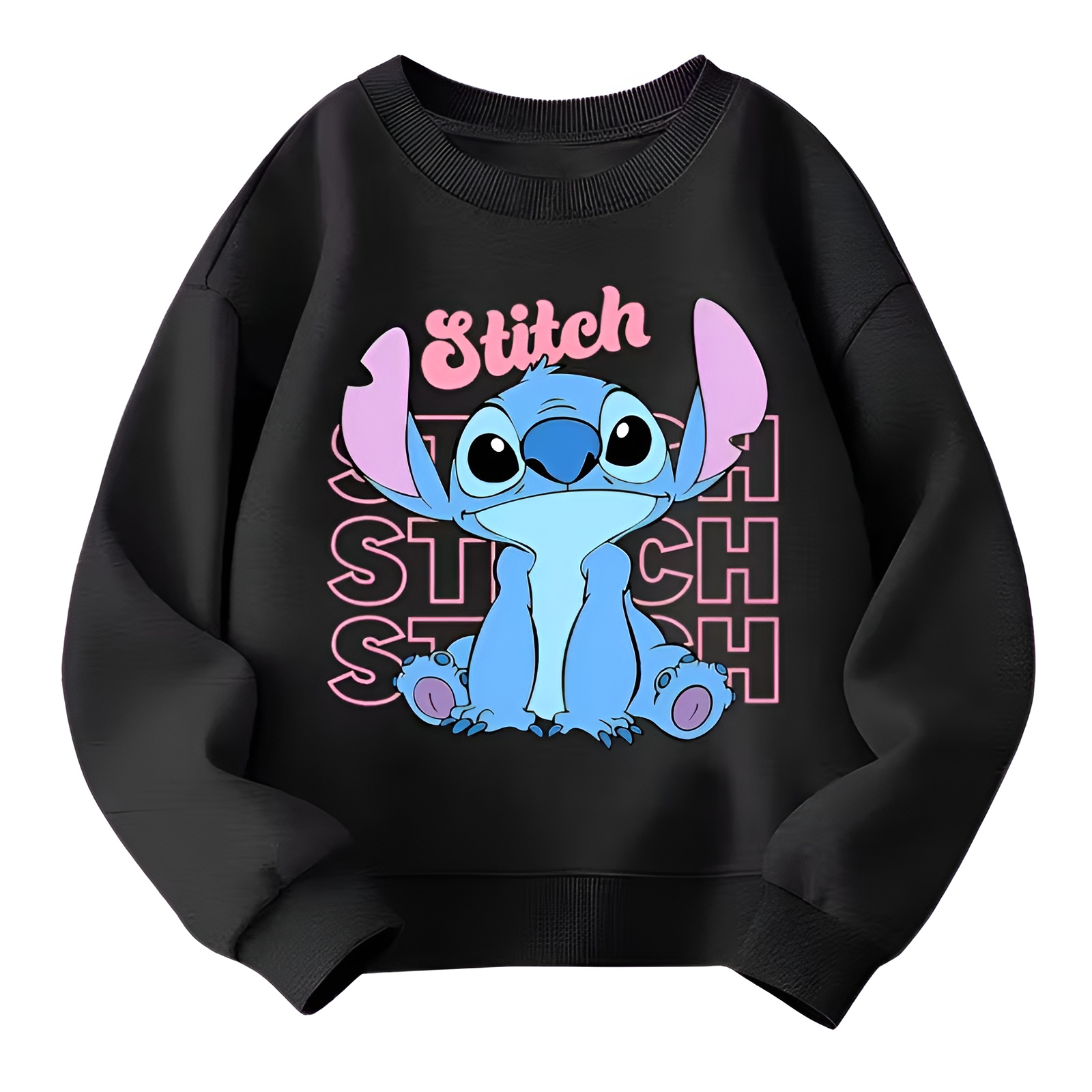 Stitch Print Long Sleeve Sweatshirt for Girls