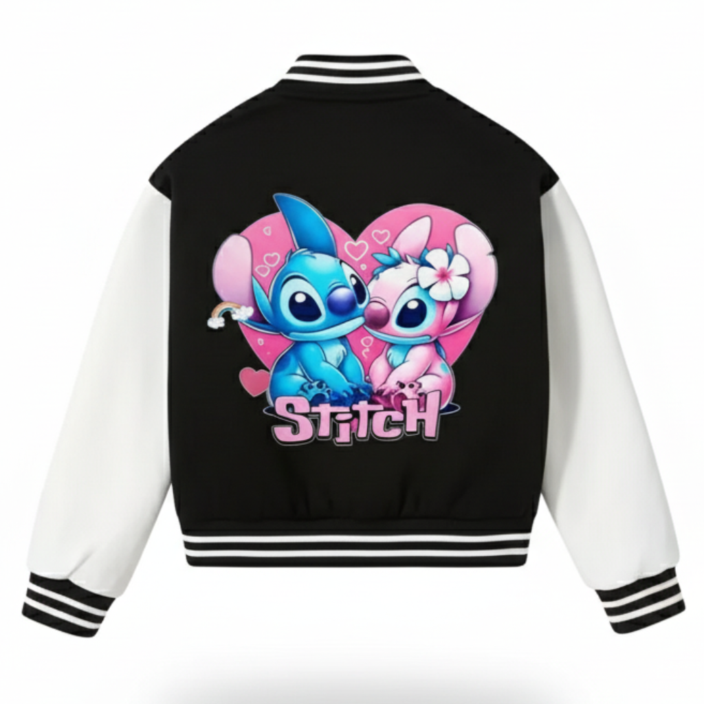 Printed Baseball Jacket For Girls