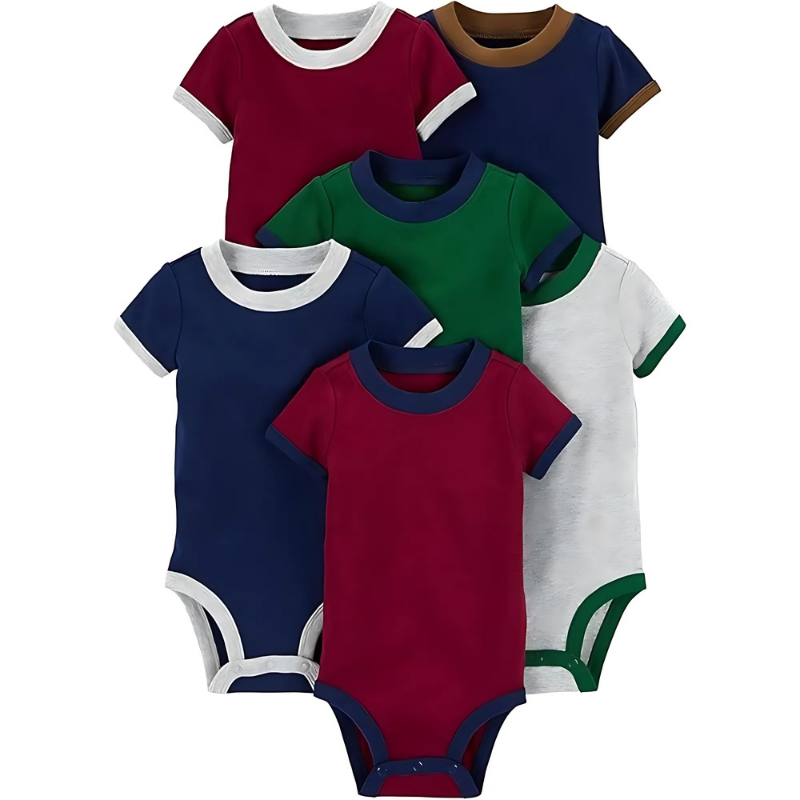Boys And Toddler 6 Pack Sleeveless Bodysuit Set