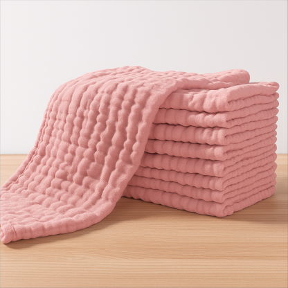  Muslin Burp Cloths for Baby 10 Pack