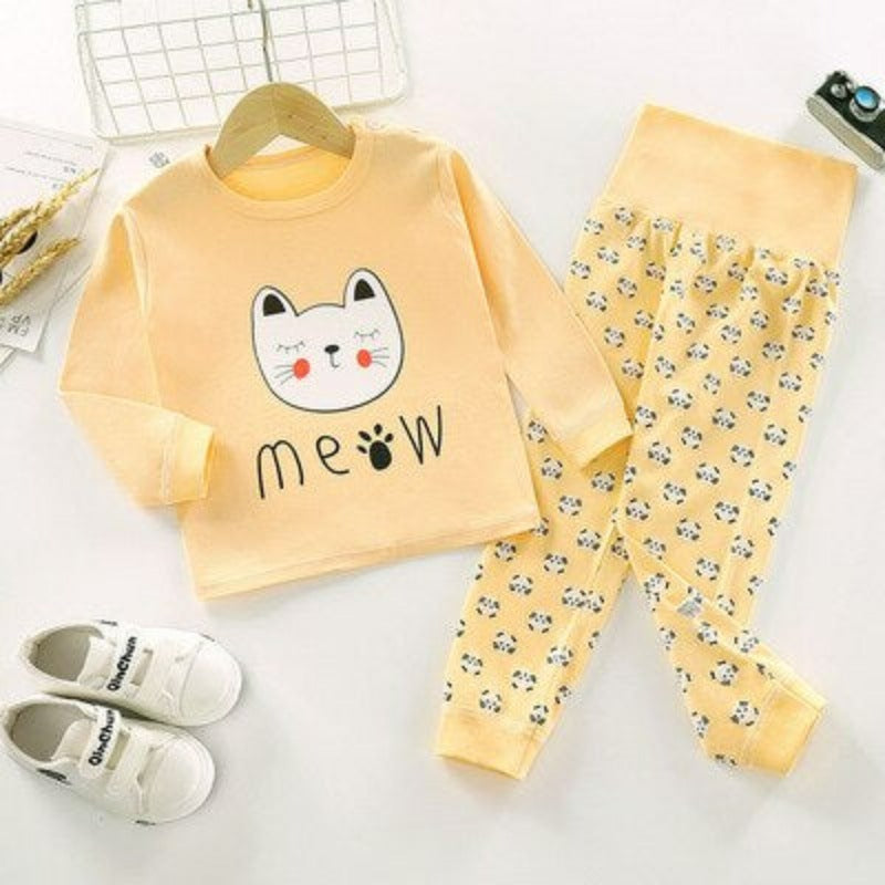 Home wear High Waist Pajama Set-Children Cloth Shop