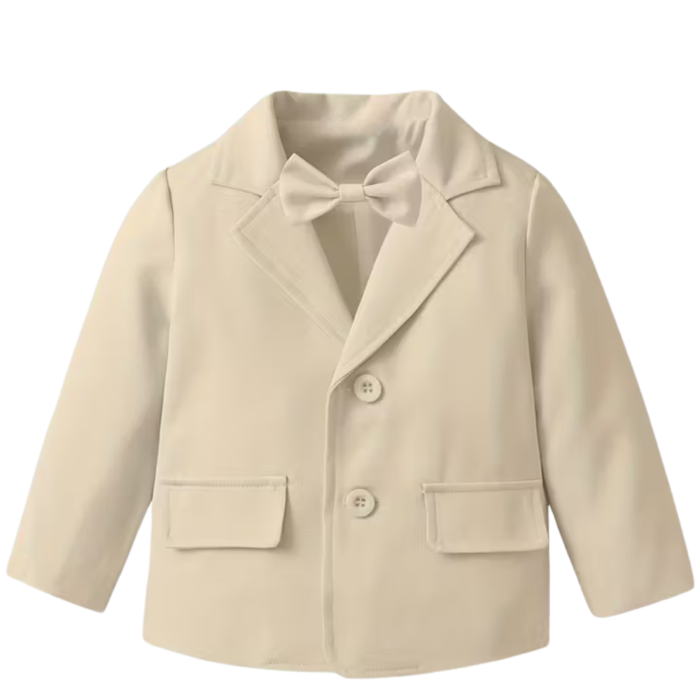 Two Piece Gentleman Suit With Bow Tie And Trousers