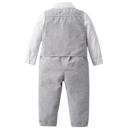 Three Piece Suit With Shirt Vest And Trousers Set