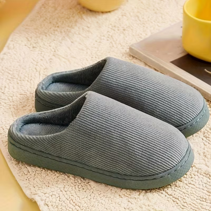 Striped Slip On Slippers For Kids With Soft Fabric