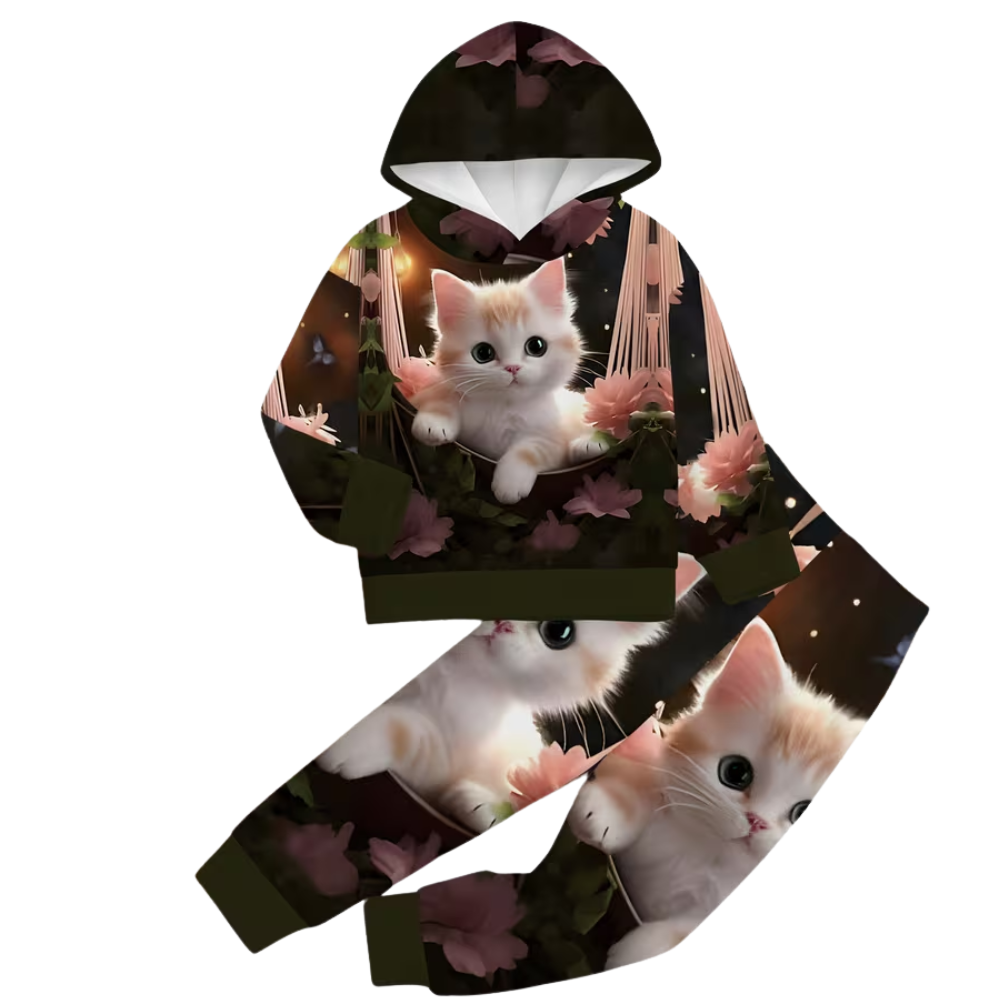 Kids Hooded Sweatshirt Pants Set