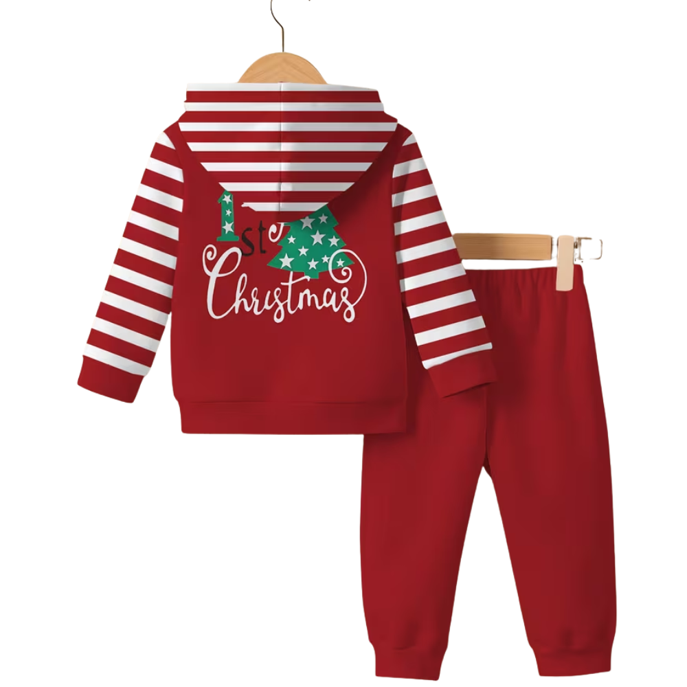 Baby Printed Top Pants Outfit Set