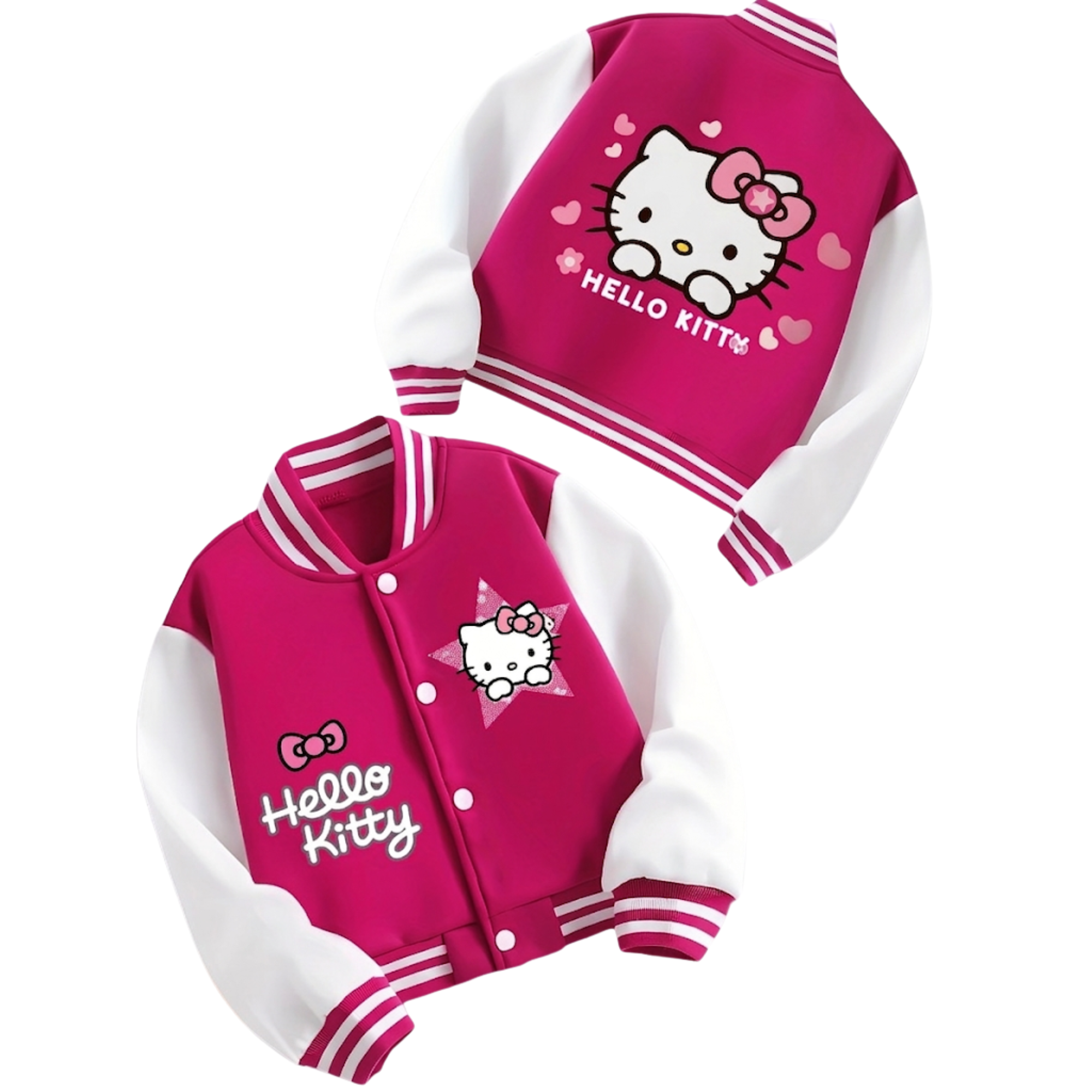 Hello Kitty Themed Lightweight Casual Jacket For Girls 
