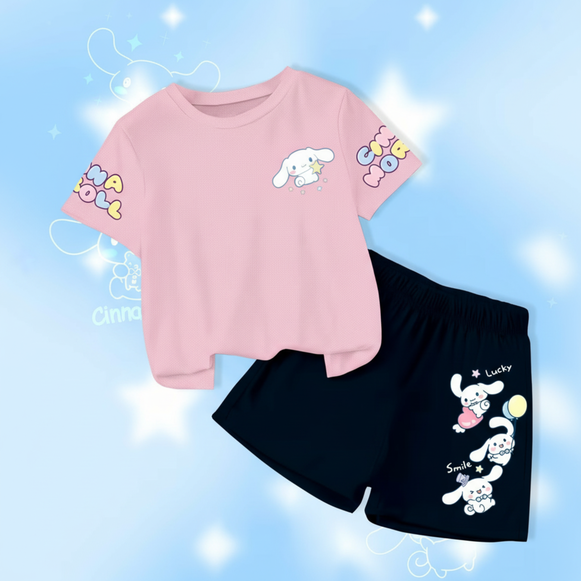 Cinnamoroll Inspired Summer Outfit Set For Girls