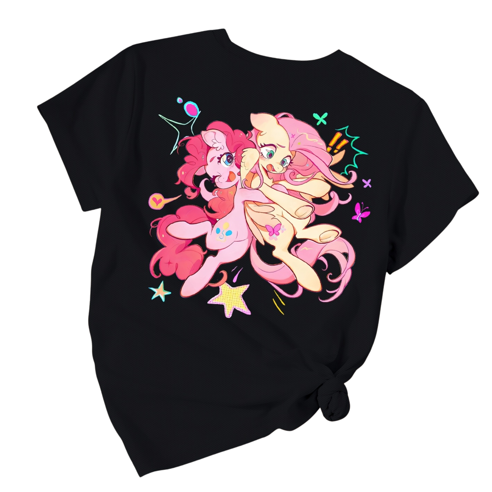Casual Short Sleeved T Shirt With Pinkie Pie Printed For Girls