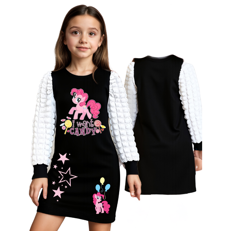 Pinkie Pie Dress with Bubble Sleeves