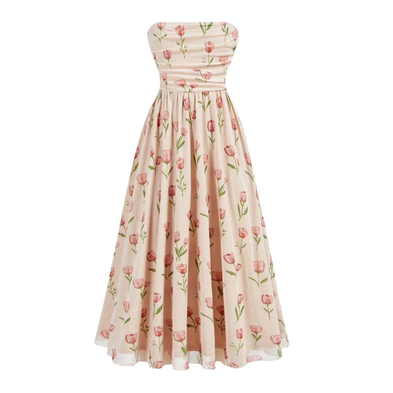 Tween Girl Ditsy Floral Spaghetti Strap Maxi Dress