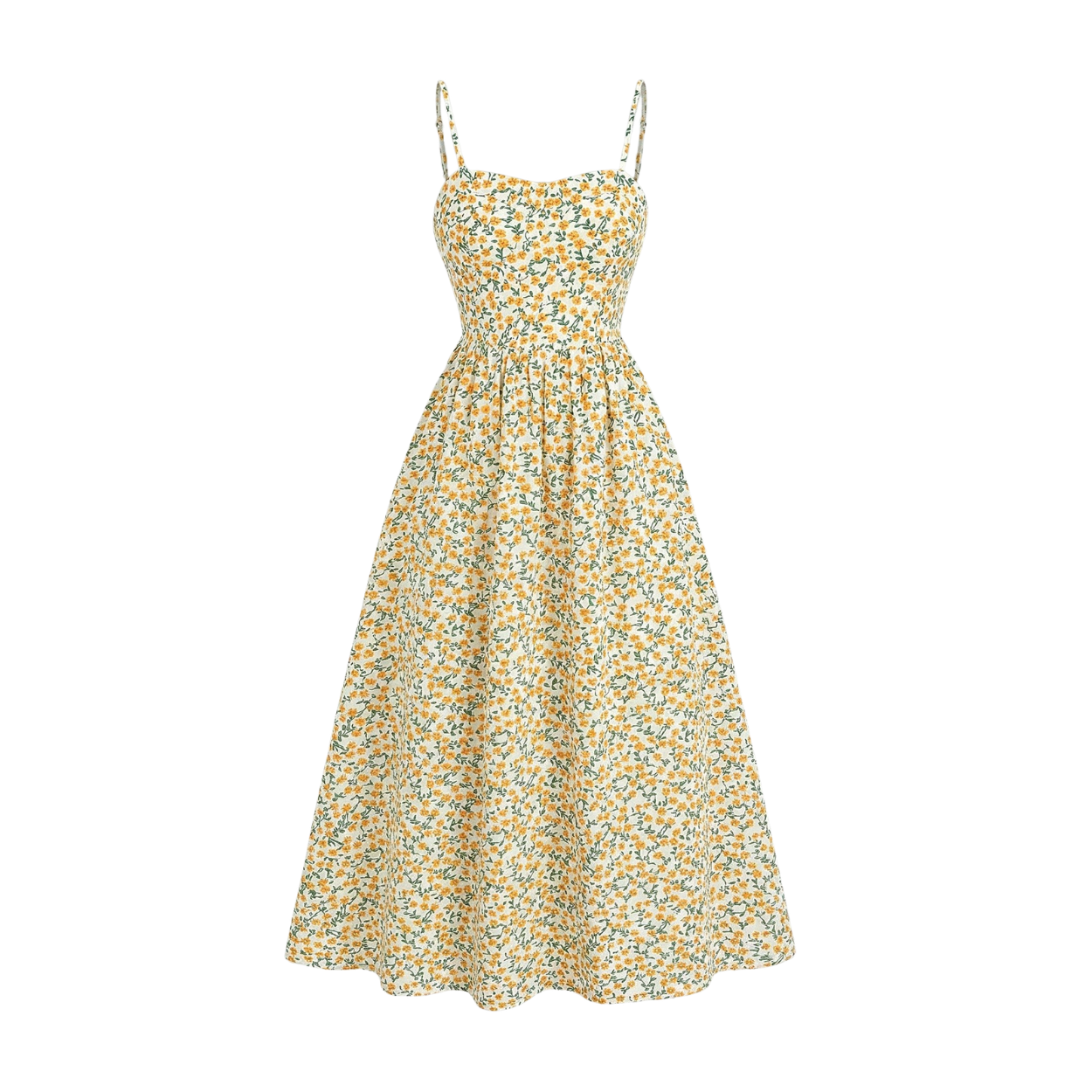 Tween Girl Ditsy Floral Spaghetti Strap Maxi Dress