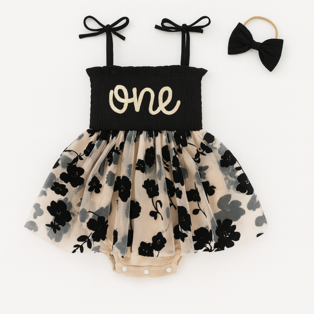Tulle Romper Sleeveless Bodysuit For One Year Old