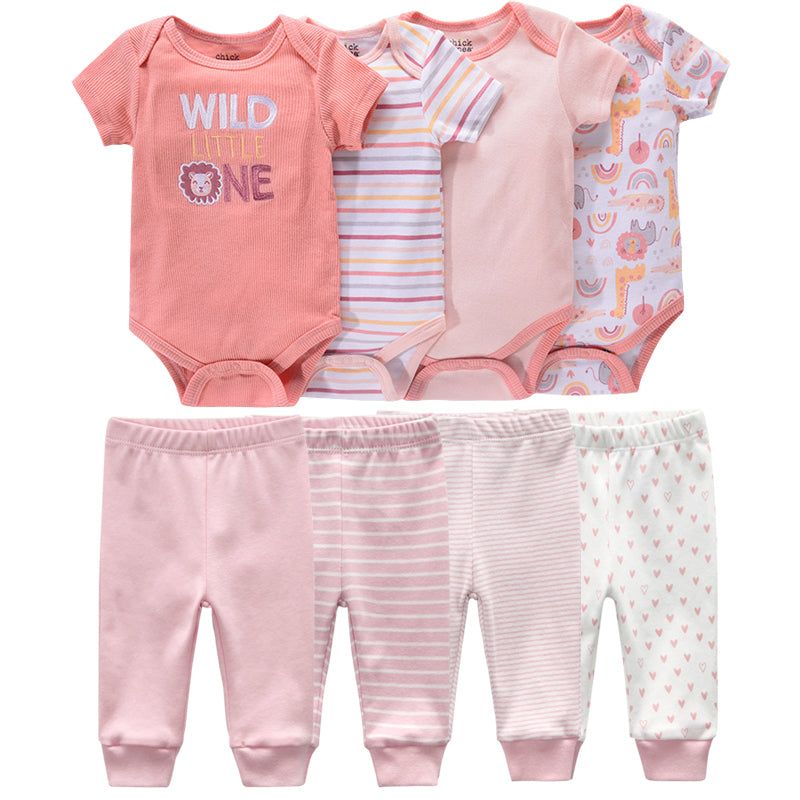Short-Sleeved Bodysuits Trousers Infant Outfits-Children Cloth Shop