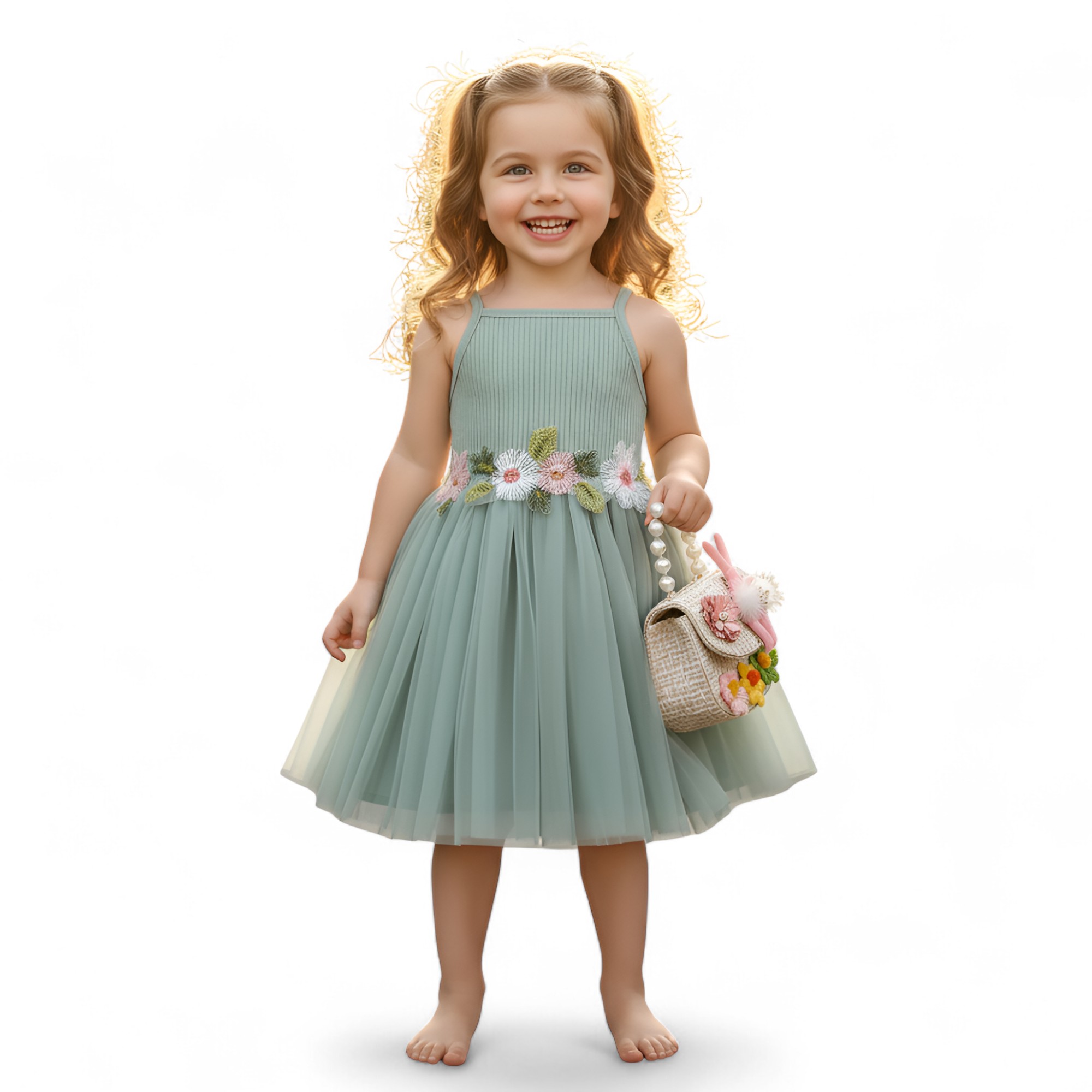 Girls Sleeveless Princess party dress
