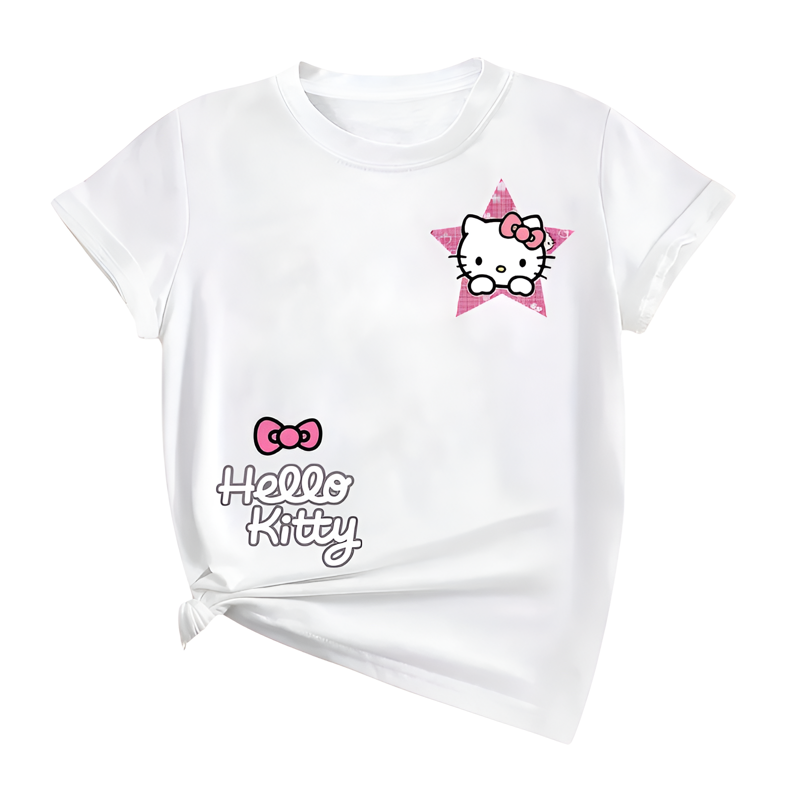 Hello Kitty Mesh Short Sleeve T Shirt