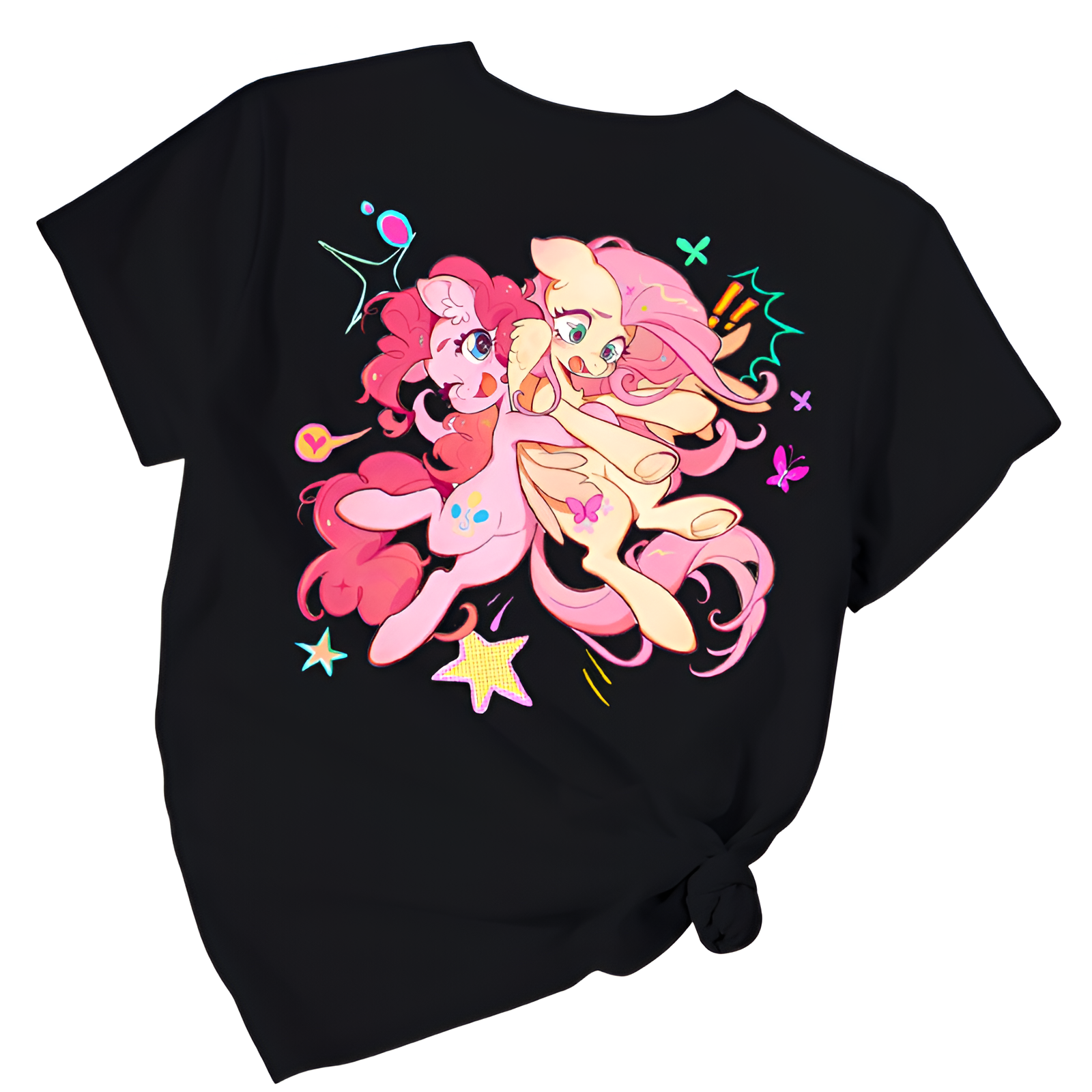 Short Sleeve T Shirt Featuring With Double Sided Pochacco Print For Girls