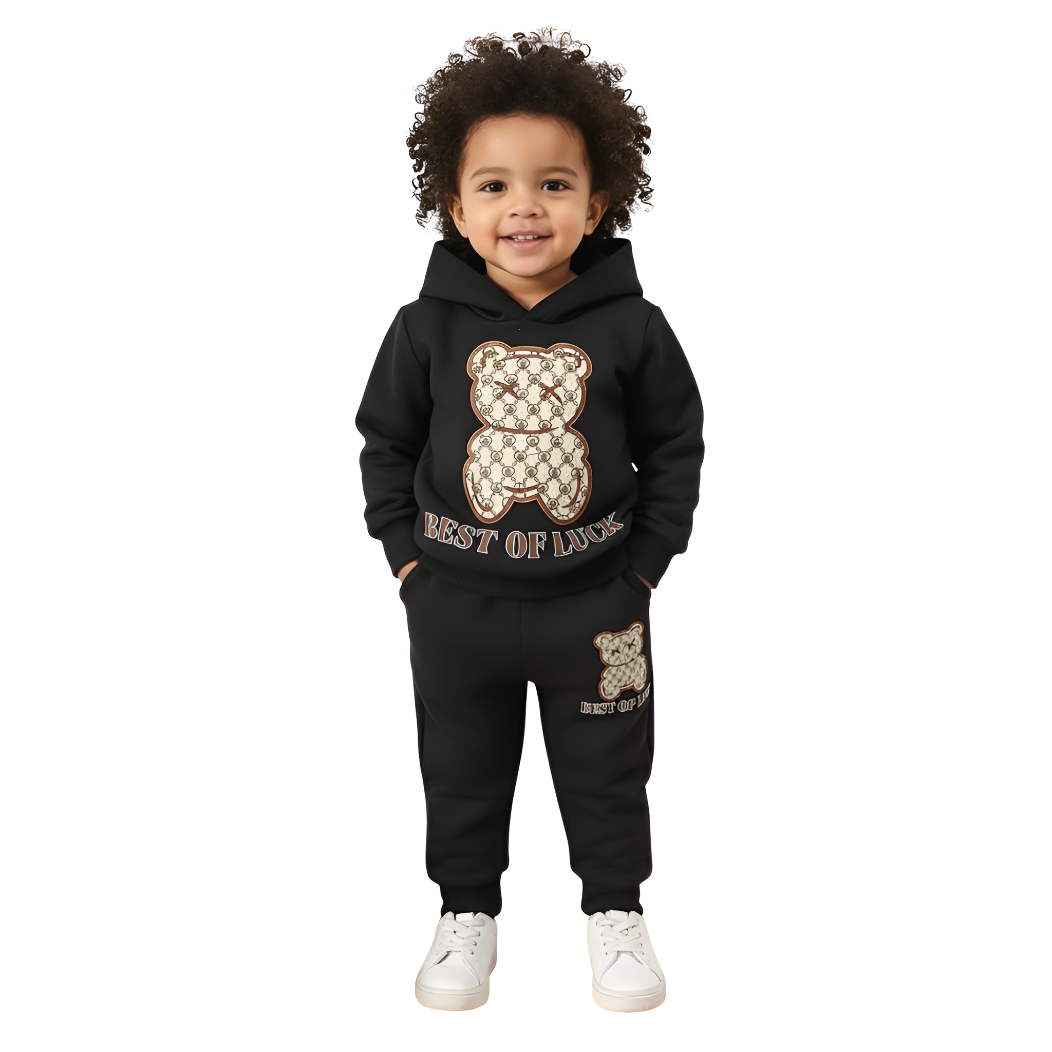 Autumn Cartoon Printed Hooded Long Sleeve Sweatshirt