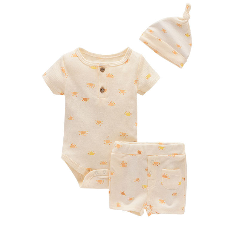 Summer Baby Boy And Girl Clothes Set Bodysuit-Children Cloth Shop