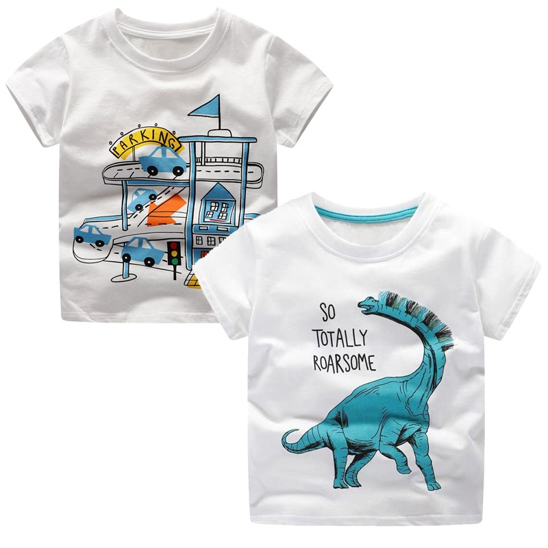 Short Sleeve Printed T-Shirt Sets For Kids-Children Cloth Shop