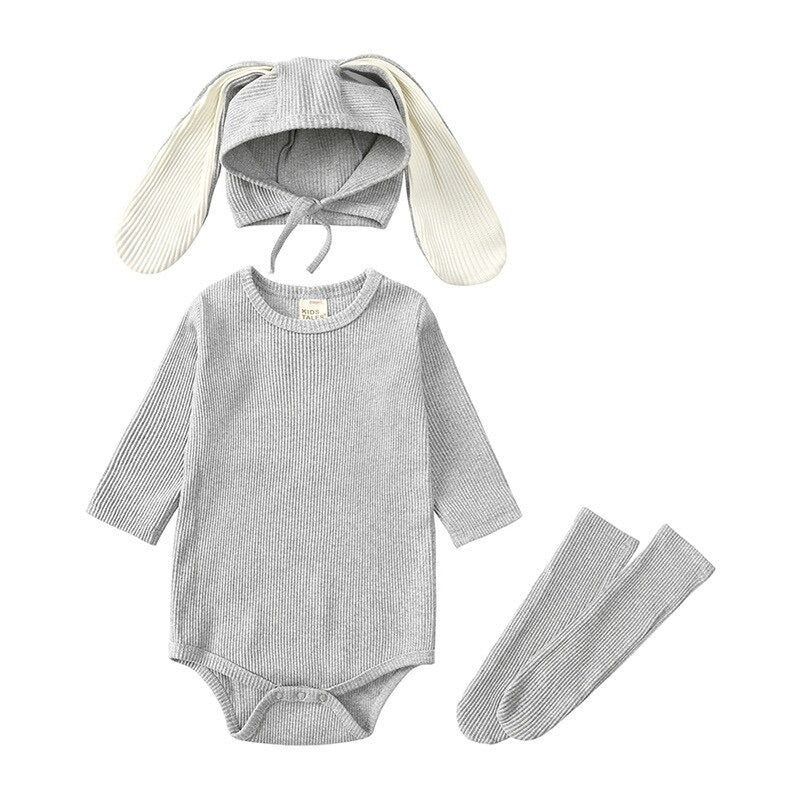 Long Sleeved Bunny Shaped Jumpsuit-Children Cloth Shop